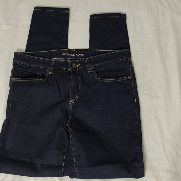 Michael Kors Izzy Skinny Women's Jeans - Size 8 - Dark Denim - Picture 6 of 7